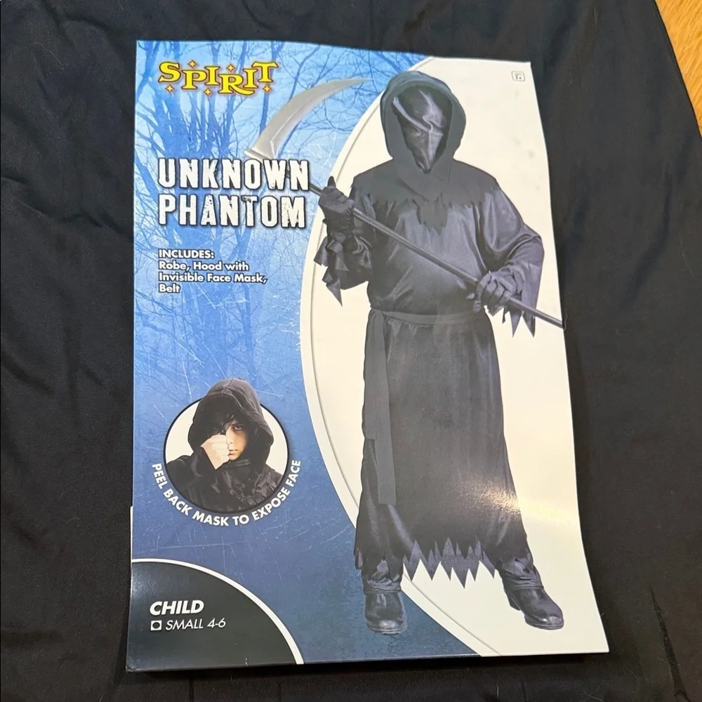 Kids Black Hooded Costume 
